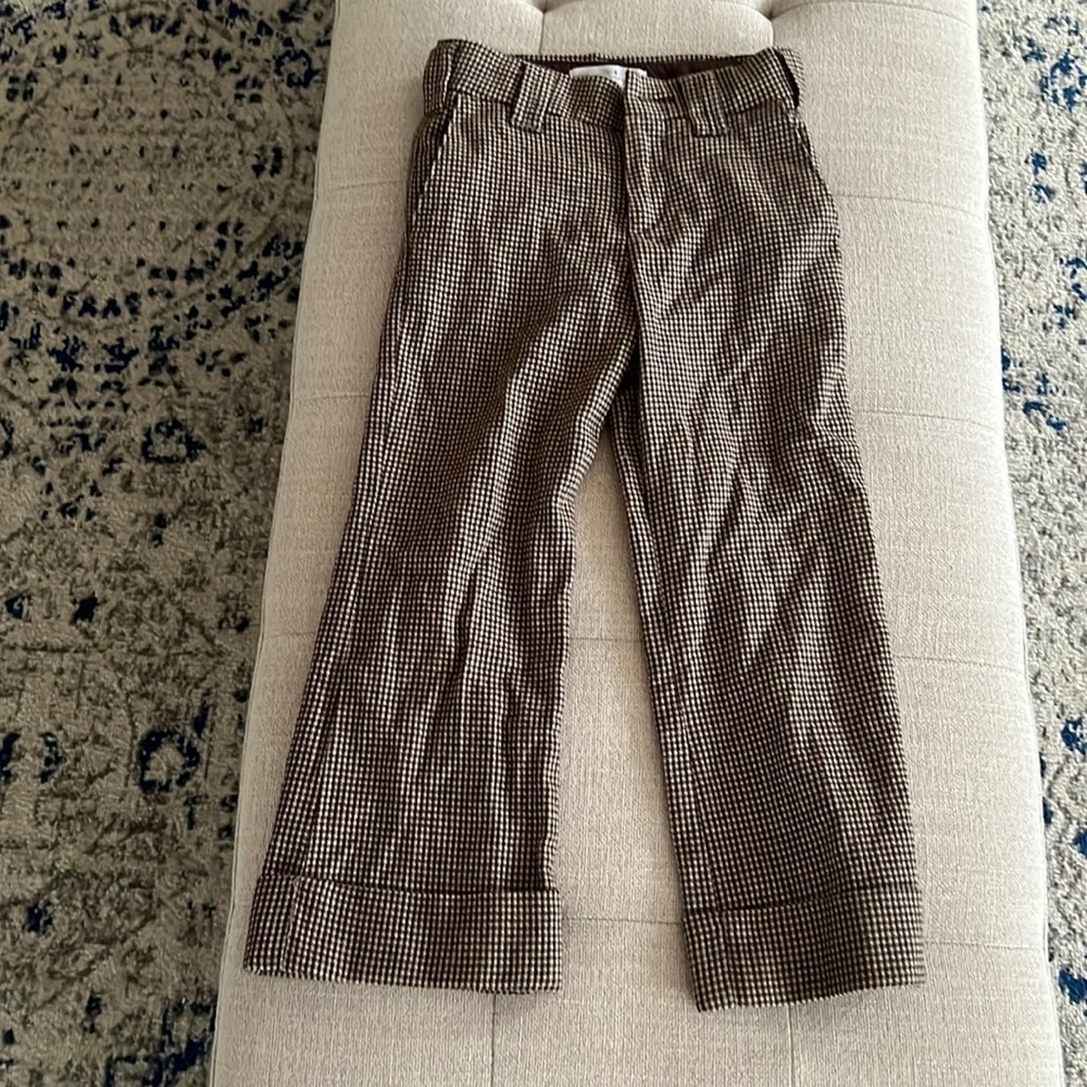 Zara checkered pants kids (girls) size 6